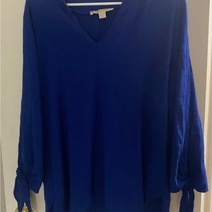 Michael Kors, blouse, royal blue.